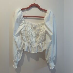 ASTR The Label Puff Sleeve Top